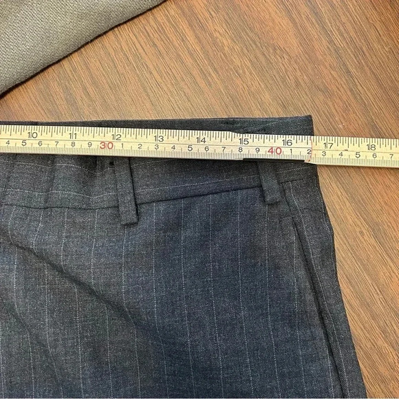 Brooks Brothers 1818 Grey Wool Pin Stripe Suit Sz Large Made In USA - Picture 8 of 8